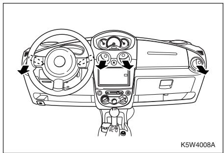 CHEVROLET MATIZ - COMMANDE DE REPARTITION DE L'AIR - 4