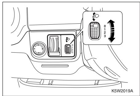 CHEVROLET MATIZ - COMMANDE DE HAUTEUR DES PHARES - 1