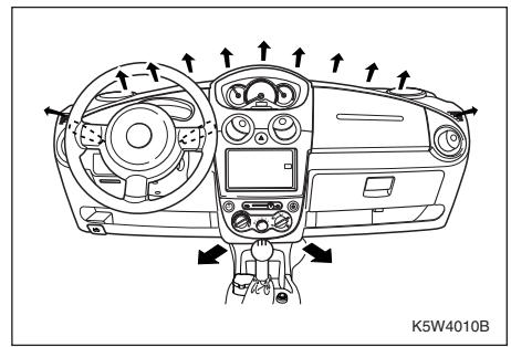 CHEVROLET MATIZ - Position dégivrage et vers les pieds (2) - 2