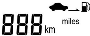 CHEVROLET AVEO - Distance pouvant etree parcourue avec le carburant restant - 1