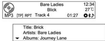 CHEVROLET AVEO - Afficher les informations sur un morceau en cours de lecture - 2