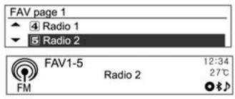 CHEVROLET AVEO - Écouter directement la touche de préréglage - 1