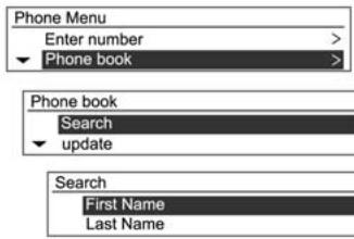 CHEVROLET AVEO - Utilisation du menu Télophone - 1