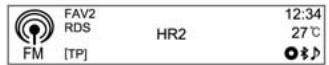 CHEVROLET AVEO - Menu AM/FM  Mise à jour de la liste des stations FM/AM - 3