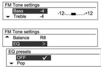 CHEVROLET AVEO - Réglages de la tonalité - 1