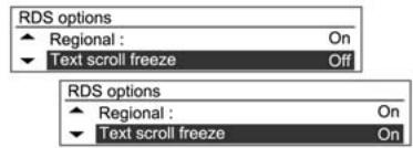 CHEVROLET AVEO - Activation et déactivation du gel de défilament du texte - 1