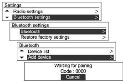 CHEVROLET AVEO - Enregistrement d'un périphérique Bluetooth - 1
