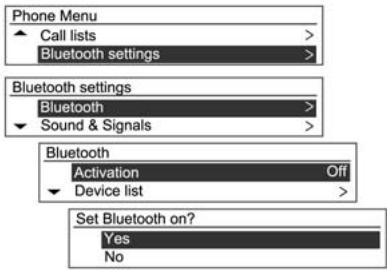 CHEVROLET AVEO - Menu Telephone  Reglages Bluetooth - 1