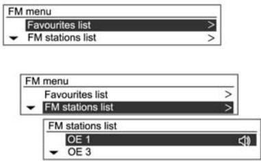 CHEVROLET AVEO - Utilisation du menu Radio - 1
