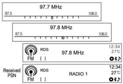 CHEVROLET AVEO - Recherche manuelle de stations - 1