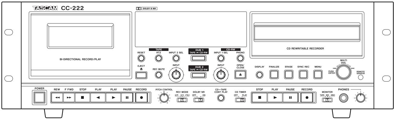 TASCAM CC-222 - Platine cassette/Enregistreur CD - 2