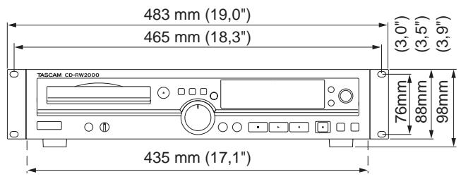TASCAM CD-RW2000 - Paramètres par défaut - 1