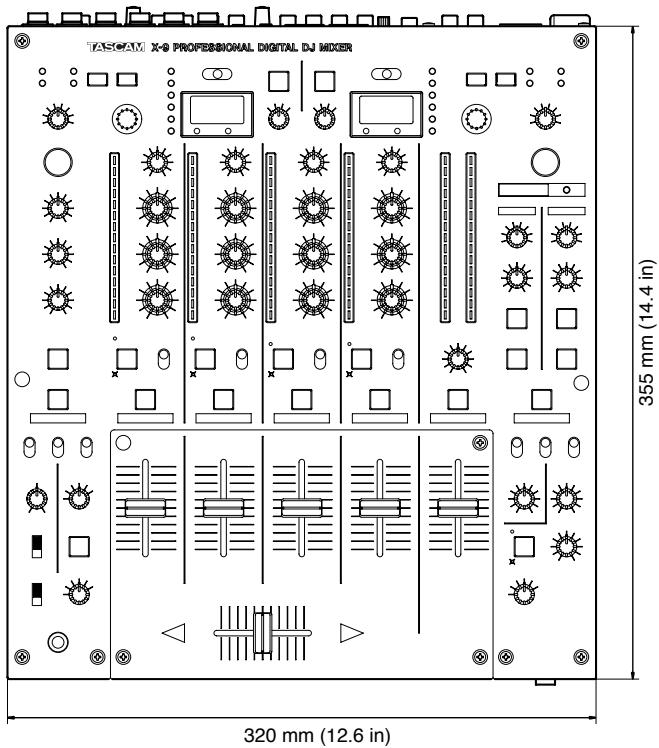 TASCAM X-9 - Dimensions - 1