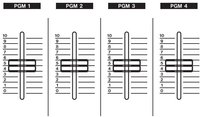 TASCAM X-9 - Faders de programmes - 1