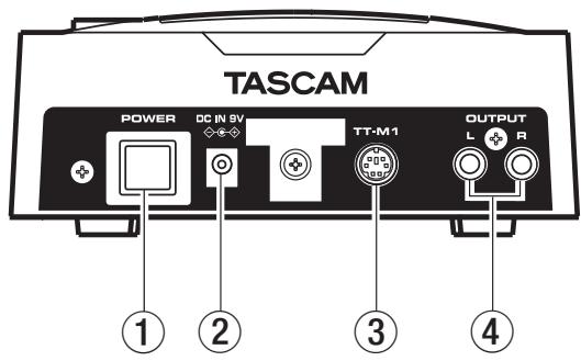 TASCAM CD-DJ1 - Face arrière - 1
