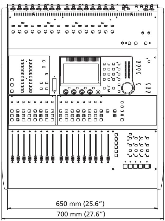 TASCAM DM-3200 - Dessin avec cotes - 1