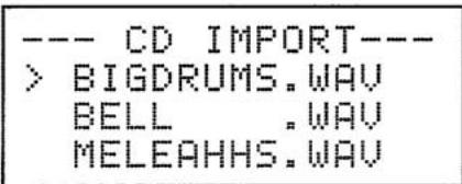 TASCAM DP-01CD - Importation depuis un CD - 3