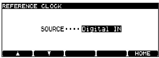 TASCAM DV-RA1000 - Sélection de l'horloge de référence - 1