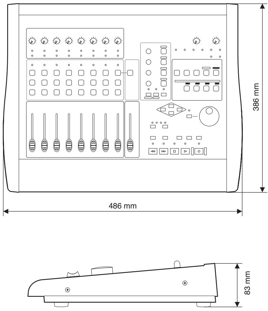 TASCAM FW-1082 - Schéma dimensionné - 1