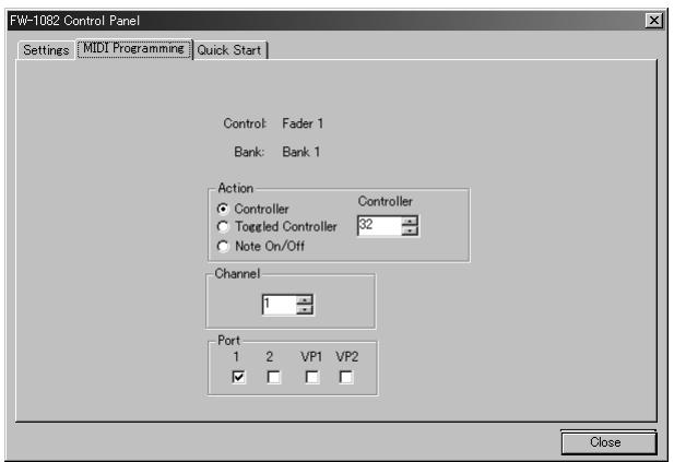 TASCAM FW-1082 - Programmation des faders - 1