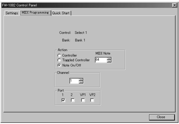 TASCAM FW-1082 - Programmation des touches - 1