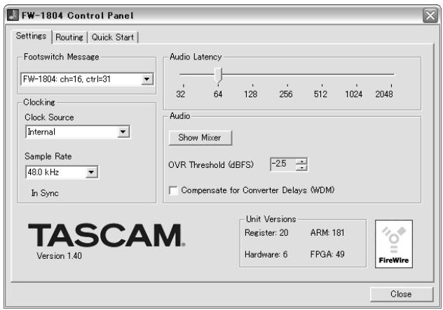 TASCAM FW-1804 - Faire les réglages de mixer - 1