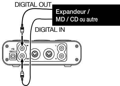 DIGITAL OUT Expandeur / MD / CD ou autre DIGITAL IN