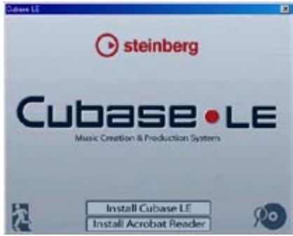 Cubase LE steinberg Cubase • LE Music Creation & Production System Install Cubase LE Install Acrobat Reader