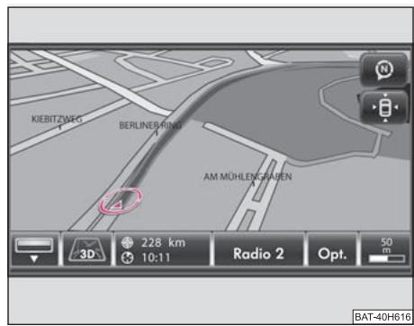 SKODA RADIO NAVIGATION SYSTEM COLUMBUS - Mode Carte - 1