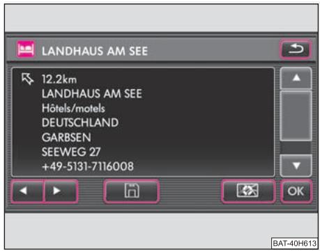 SKODA RADIO NAVIGATION SYSTEM COLUMBUS - Enregistrement des destinations - 2