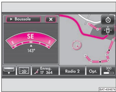 SKODA RADIO NAVIGATION SYSTEM COLUMBUS - Enregistrement d'un raid à points de passage - 1