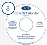 LACIE 324 EASYHOOD LOGICIEL DE CALIBRATION - Contenu du coffret - 8