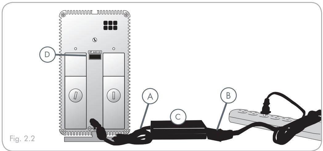 LACIE 2BIG DUAL - Mise sous tension du disque - 1