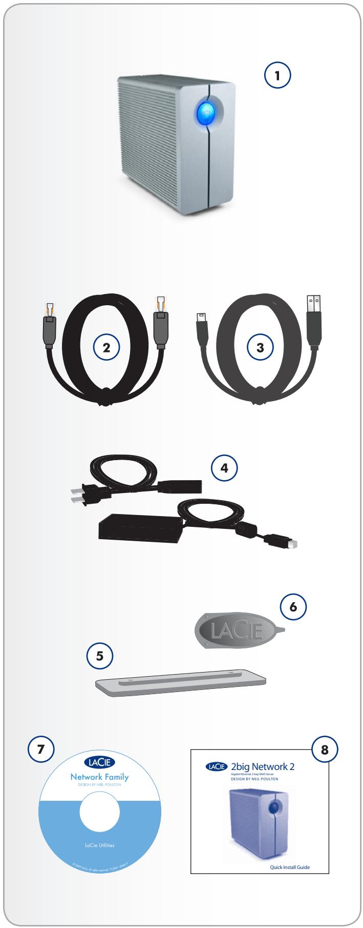 LACIE 2BIG NETWORK 2 - Contenu de l'emballage - 1