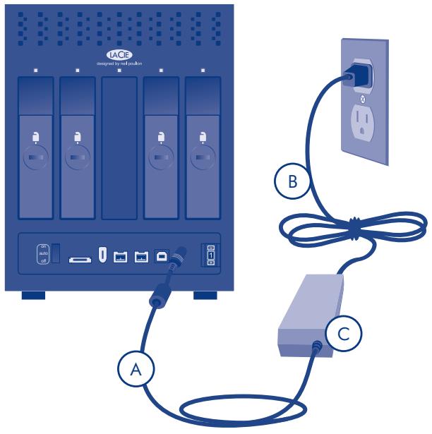 LACIE 4BIG QUADRA - Mise sous tension du 4BIG - 3