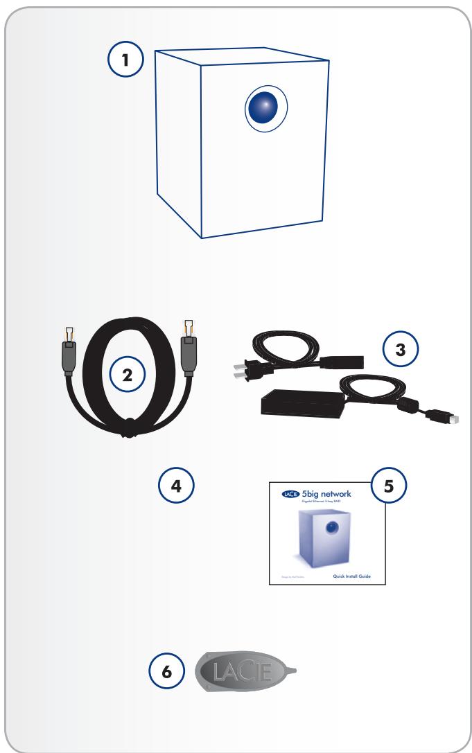 LACIE 5BIG NETWORK - Contenu du coffret - 1