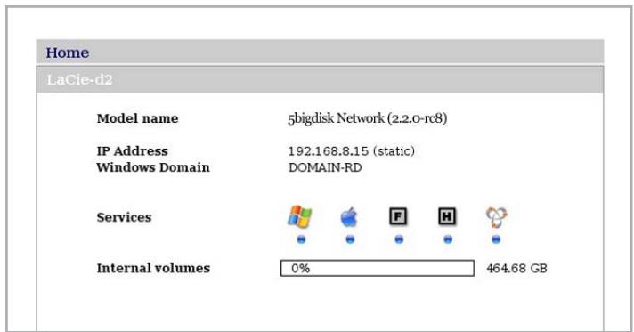 LACIE 5BIG NETWORK - Modification des partages - 2