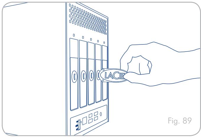 LACIE 5BIG NETWORK - Pour installer un disque : - 1
