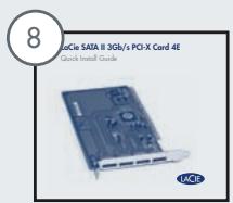LACIE BIGGEST S2S AVEC PCI-EXPRESS CARTE - Contenu du coffret - 8
