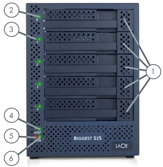 LACIE BIGGEST S2S AVEC PCI-EXPRESS CARTE - Vue avant - 1