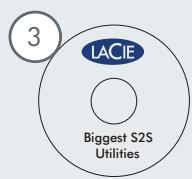 LACIE BIGGEST S2S AVEC PCI-EXPRESS CARTE - Contenu du coffret - 3