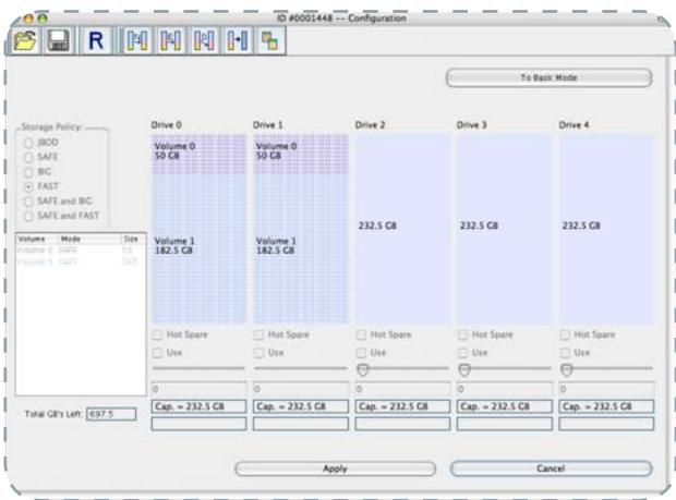 LACIE BIGGEST S2S AVEC PCI-EXPRESS CARTE - Configuration des volumes multiples - 5