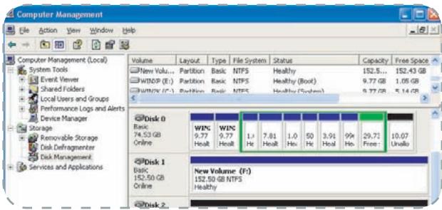 LACIE BIGGEST S2S AVEC PCI-X CARTE - Pour partitionner un volume - 10