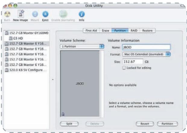 LACIE BIGGEST S2S AVEC PCI-X CARTE - Volume configuré de partition - Mac OS X - 3