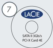 LACIE BIGGEST S2S AVEC PCI-X CARTE - Contenu du coffret - 7