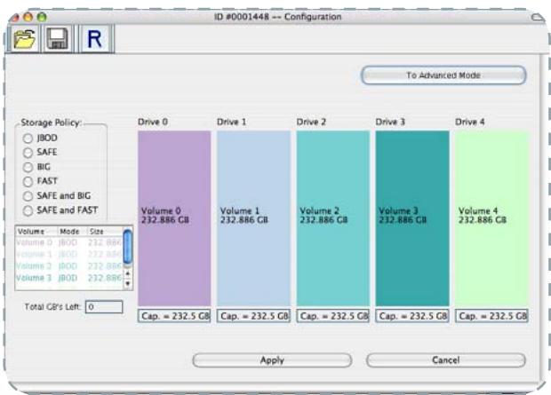 LACIE BIGGEST S2S AVEC PCI-X CARTE - Éléments du mode de configuration élémentaire - 1