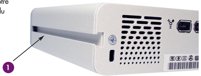 LACIE D2 CD-RW - Graveur cd-rw lacie D2 - vue de côté - 1