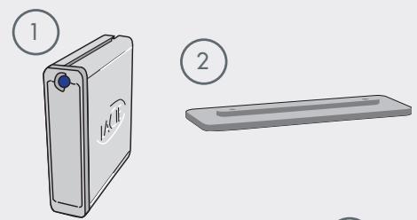 LACIE ETHERNET DISK MINI - Contenu de l'emballage - 1