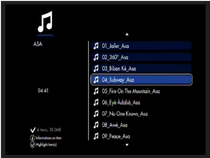 LACIE LACINEMA BLACK PLAY - Pour supprimer un élément de la liste de lecture - 1
