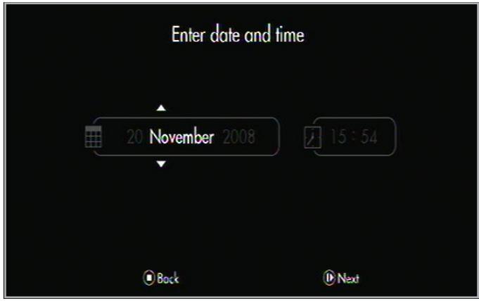 LACIE LACINEMA BLACK PLAY - Assistant d'installation : Date and Time [Date et heures] - 1